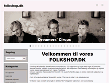 Tablet Screenshot of folkshop.dk